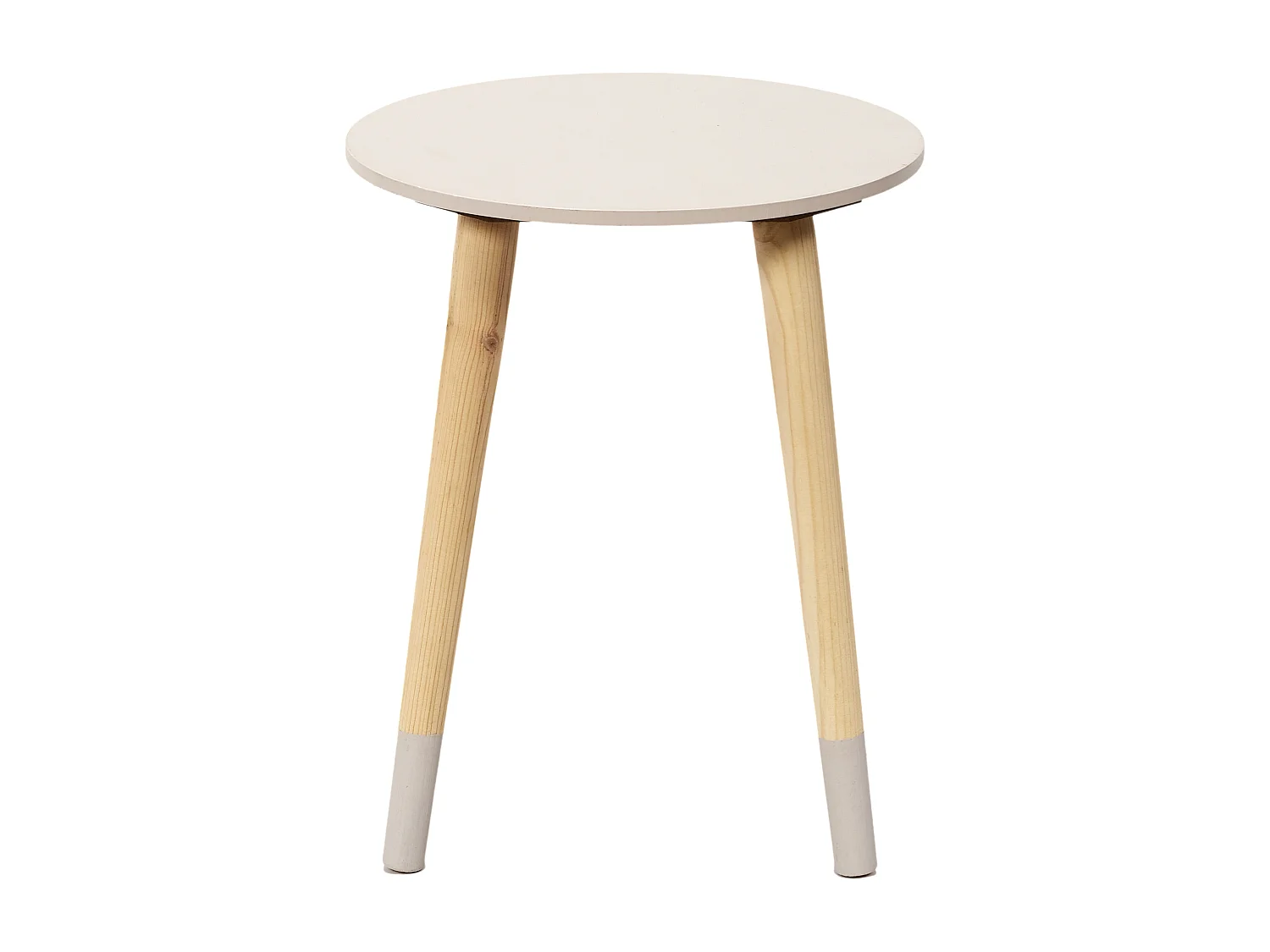 Lot de 2 Tables Gigognes "Bicolore" 48cm Rose