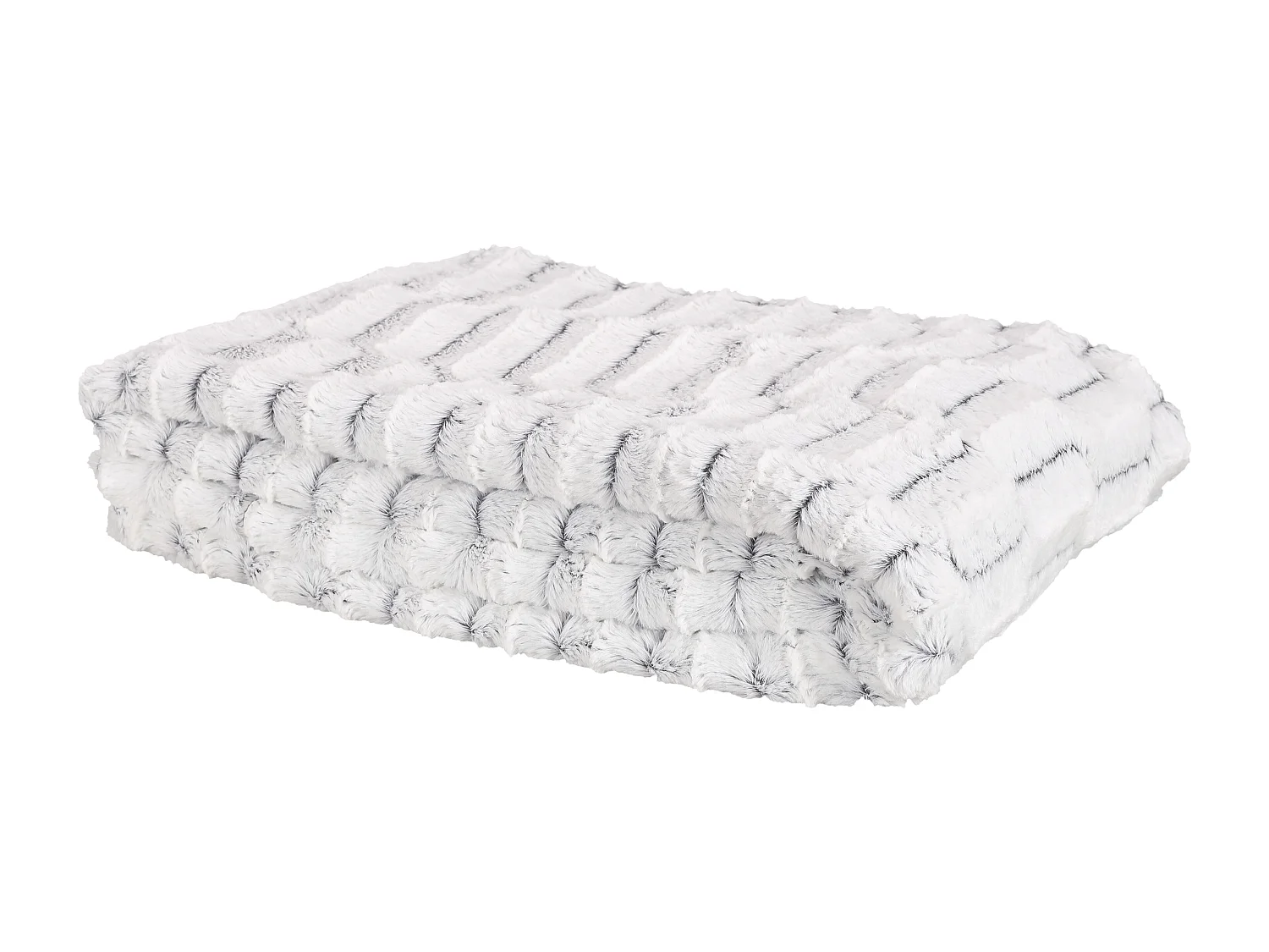 Plaid Carreaux Imitation Fourrure Xxl 140x200cm