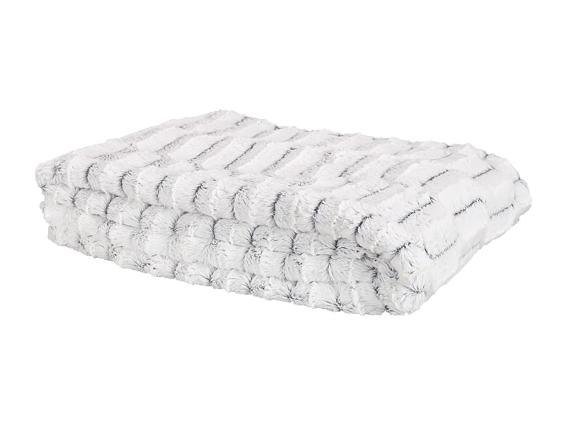 Plaid Carreaux Imitation Fourrure Xxl 140x200cm