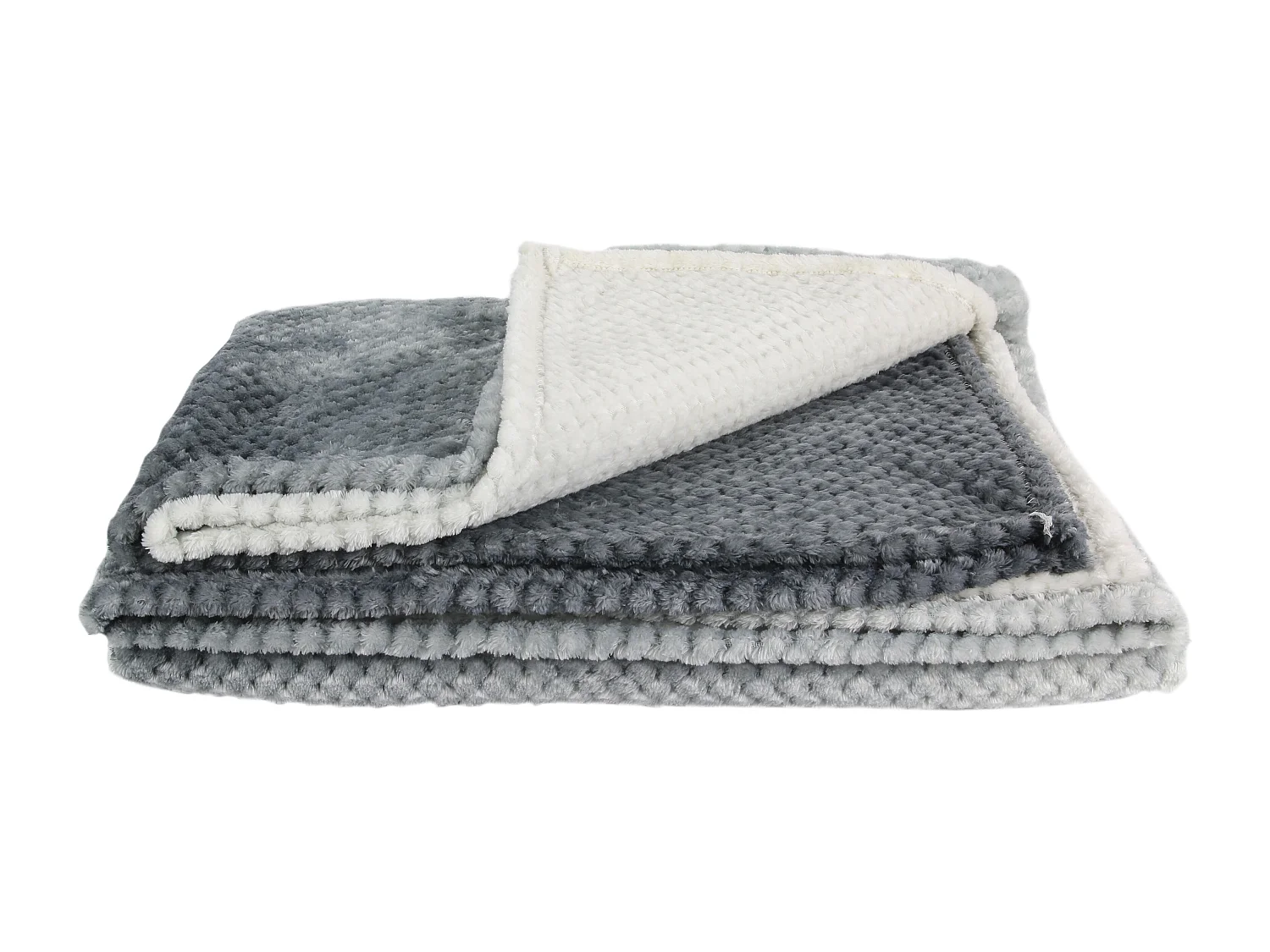 Plaid Nid Abeille Gris Xxl 150x200cm Gris