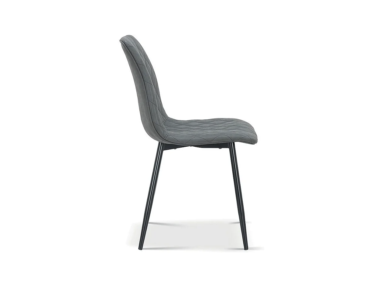 Chaise pour salle à manger coloris gris clair. Collection GRAZ