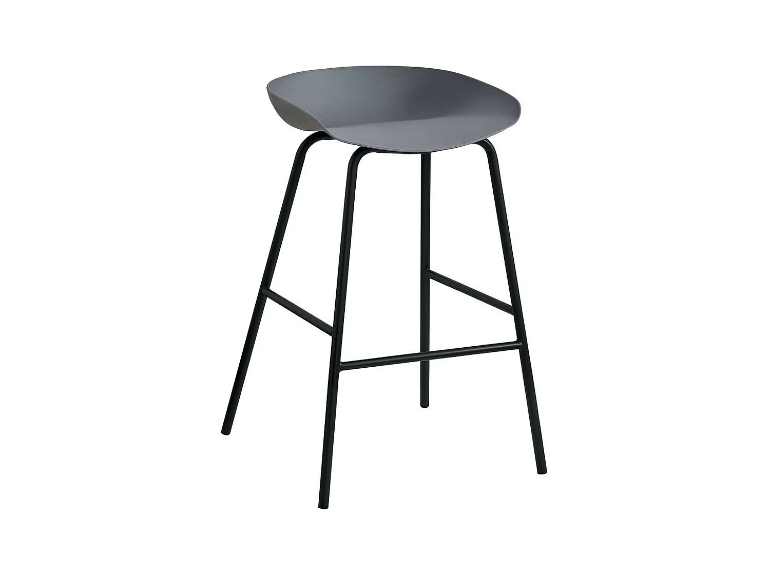 Chaise de comptoir design gris. Collection SIRA