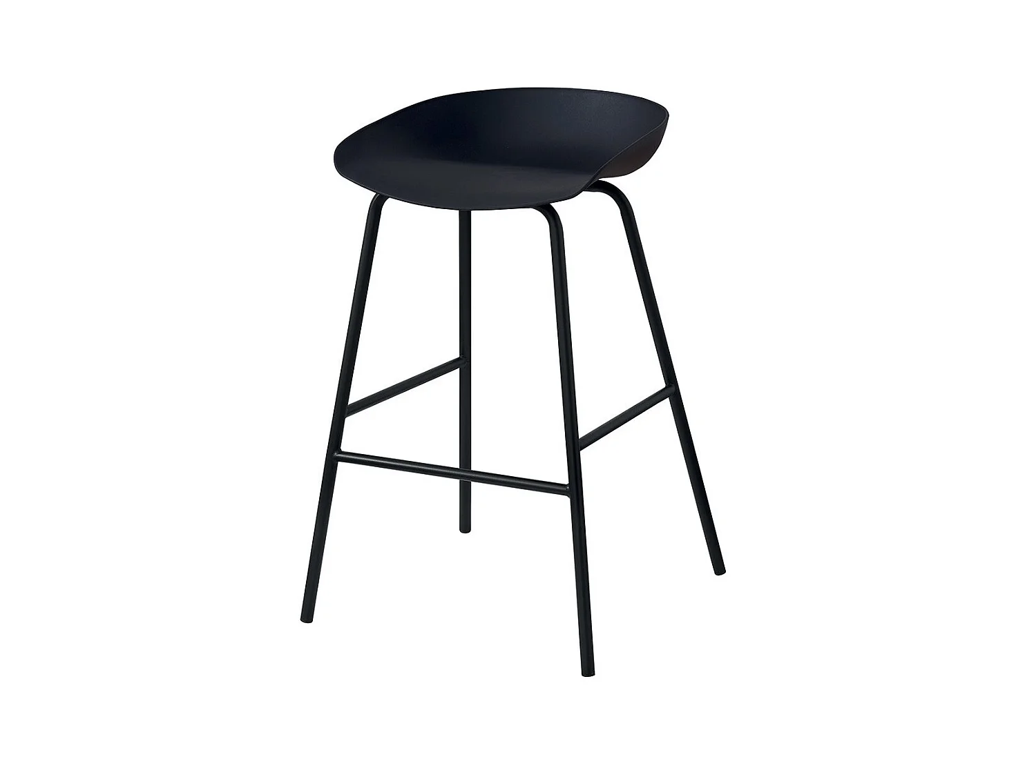 Chaise de comptoir design noir. Collection SIRA