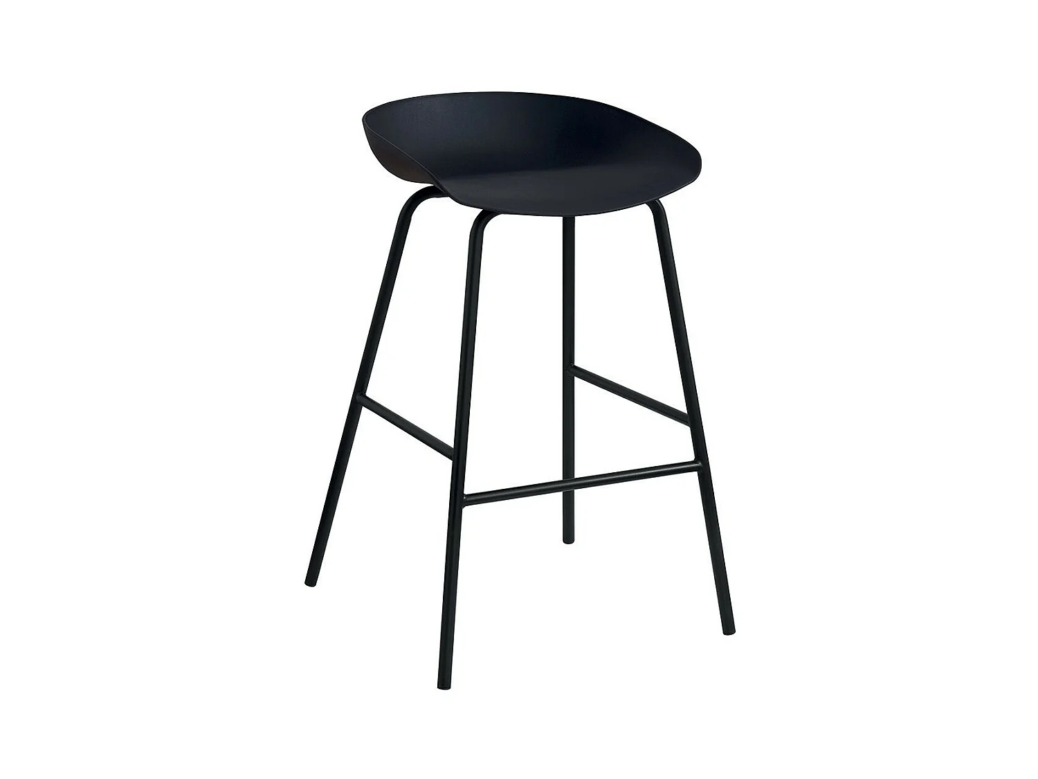 Chaise de comptoir design noir. Collection SIRA