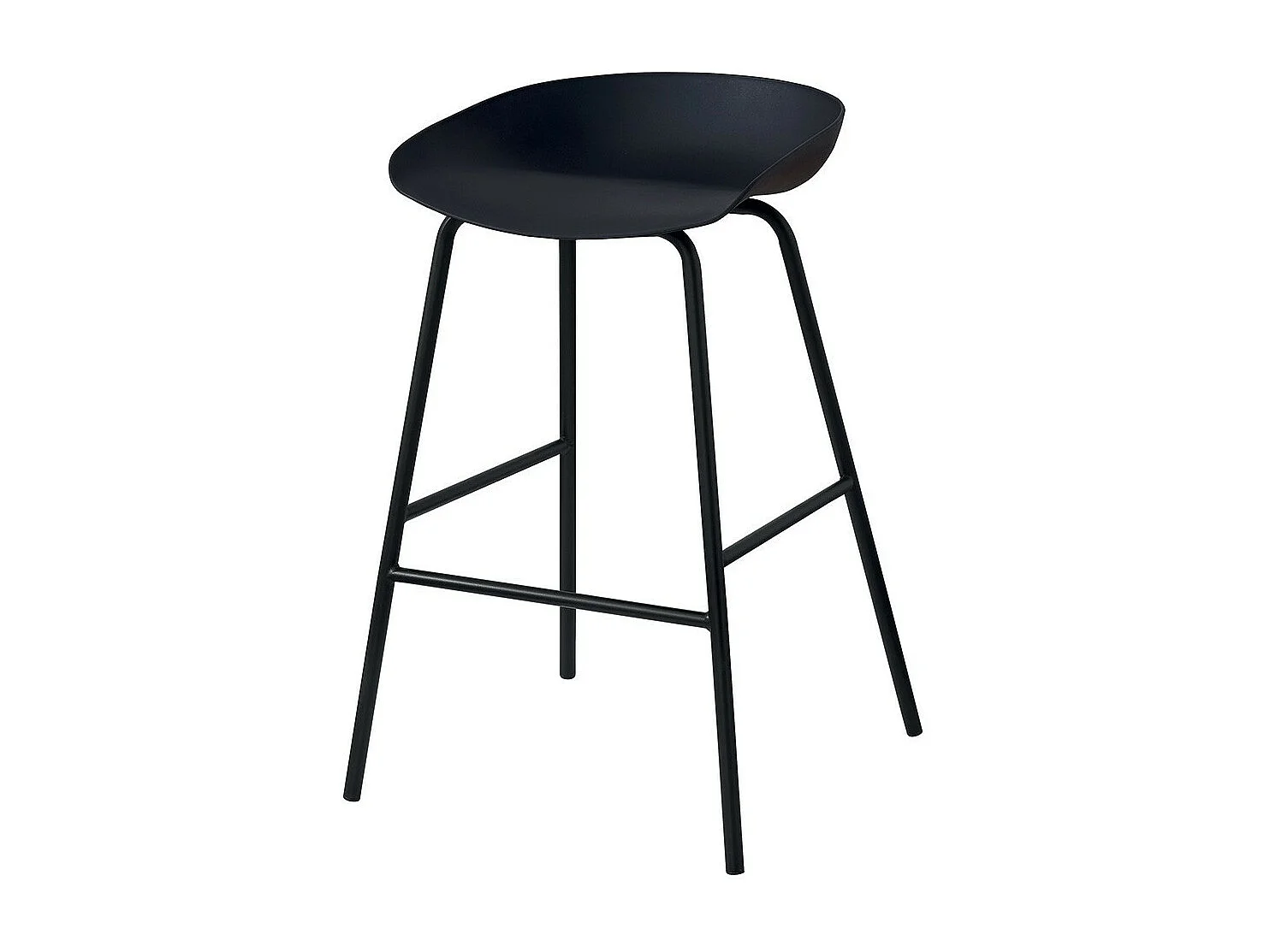 Design zwarte barkruk. Collectie SIRA