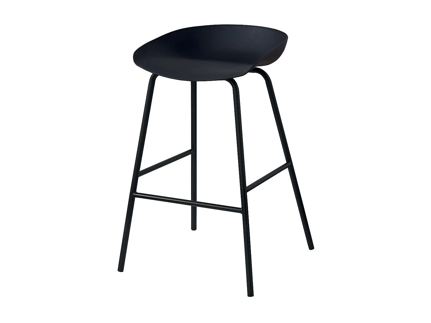 Design zwarte barkruk. Collectie SIRA