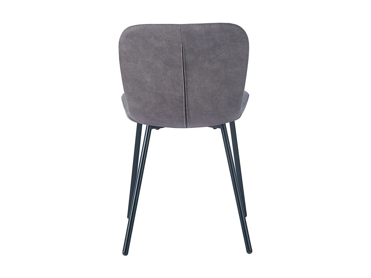 Cadeira de couro PU para sala de jantar na cor taupe. Coleção ALCAN.