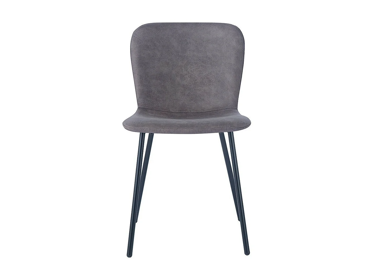 Cadeira de couro PU para sala de jantar na cor taupe. Coleção ALCAN.