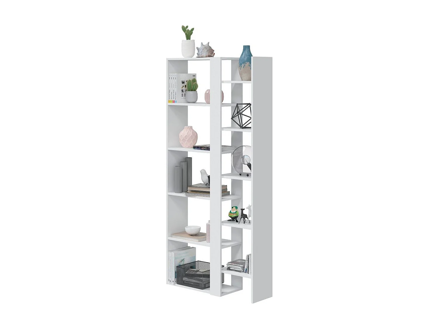 Pzetbare boekenkast met 9 planken - H162 cm - Mykonos