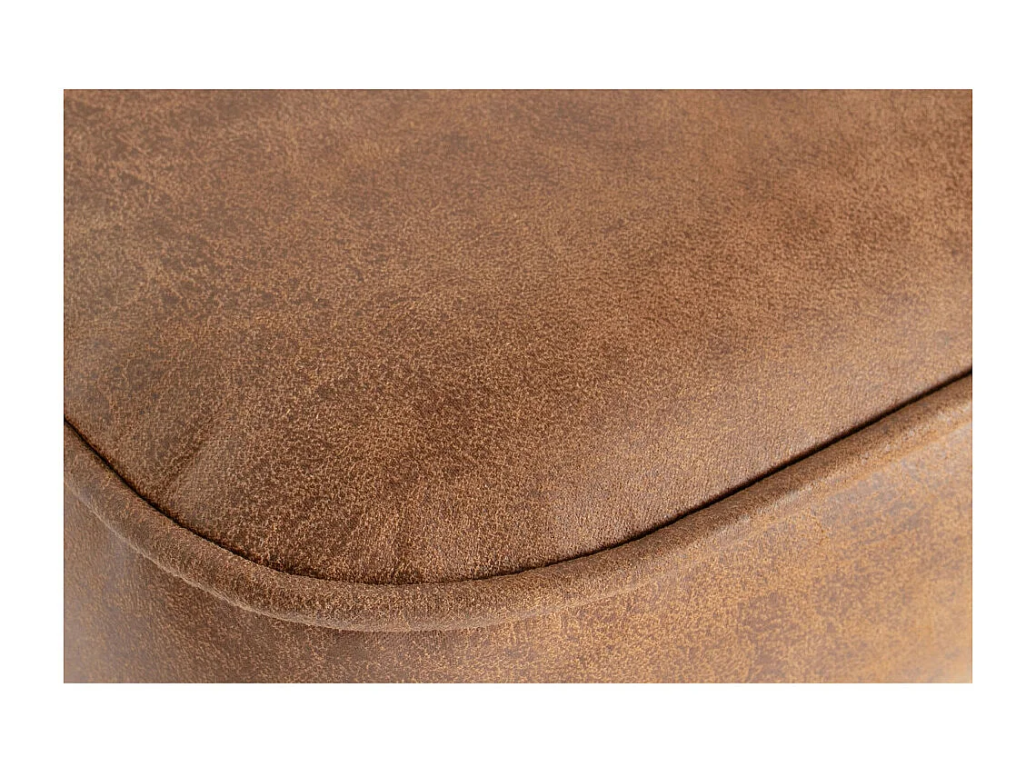 Vogue - Tabouret de bar en simili H65cm - Cognac