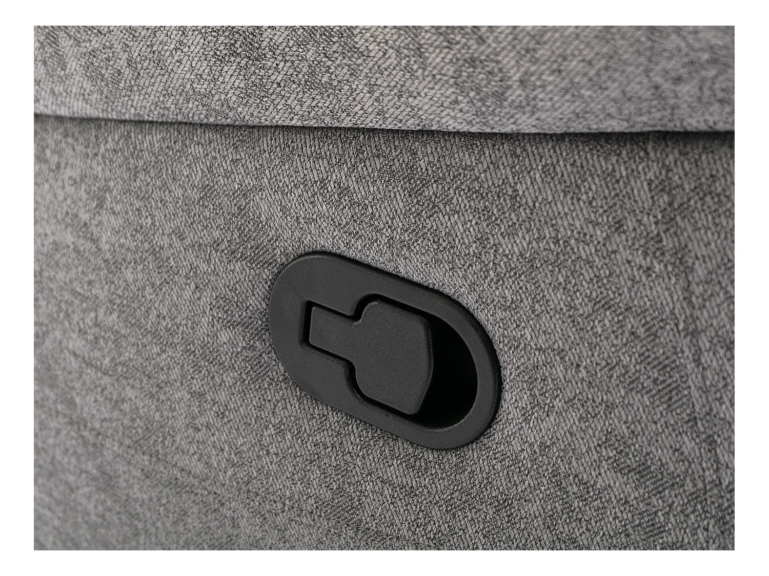 Sofá de canto articulado tecido mesclado cinzento-claro - RIETI