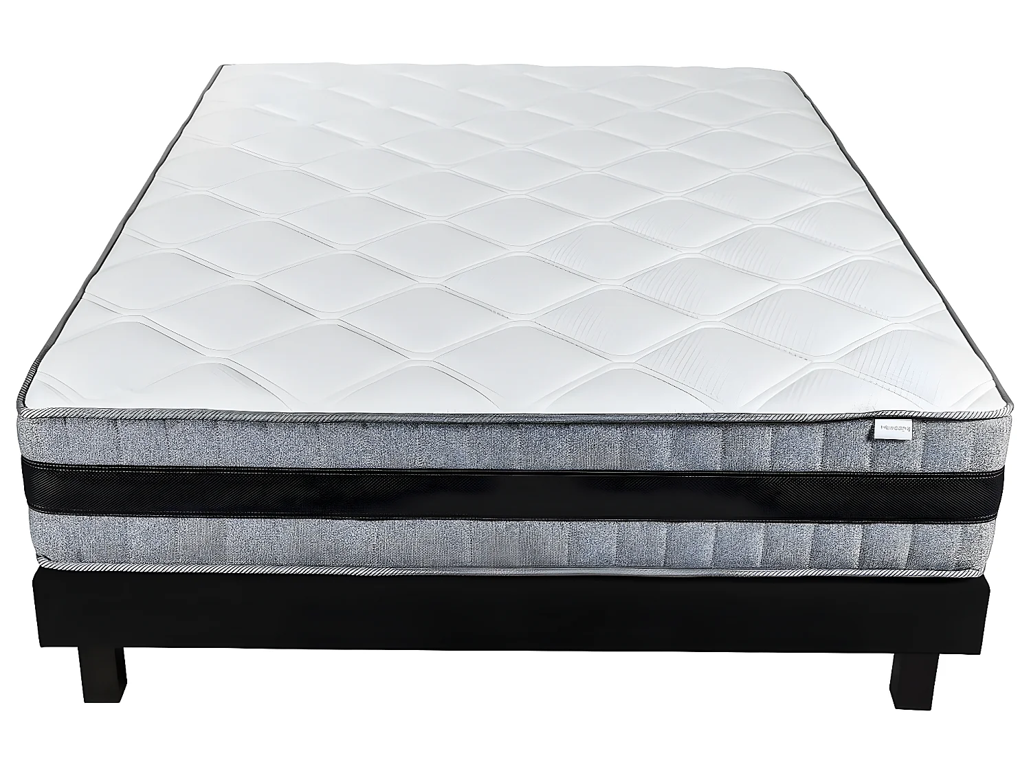 Ensemble matelas mémoire + sommier 180x200 Memo Luxe Hbedding - Mousse haute densité + mémoire de forme
