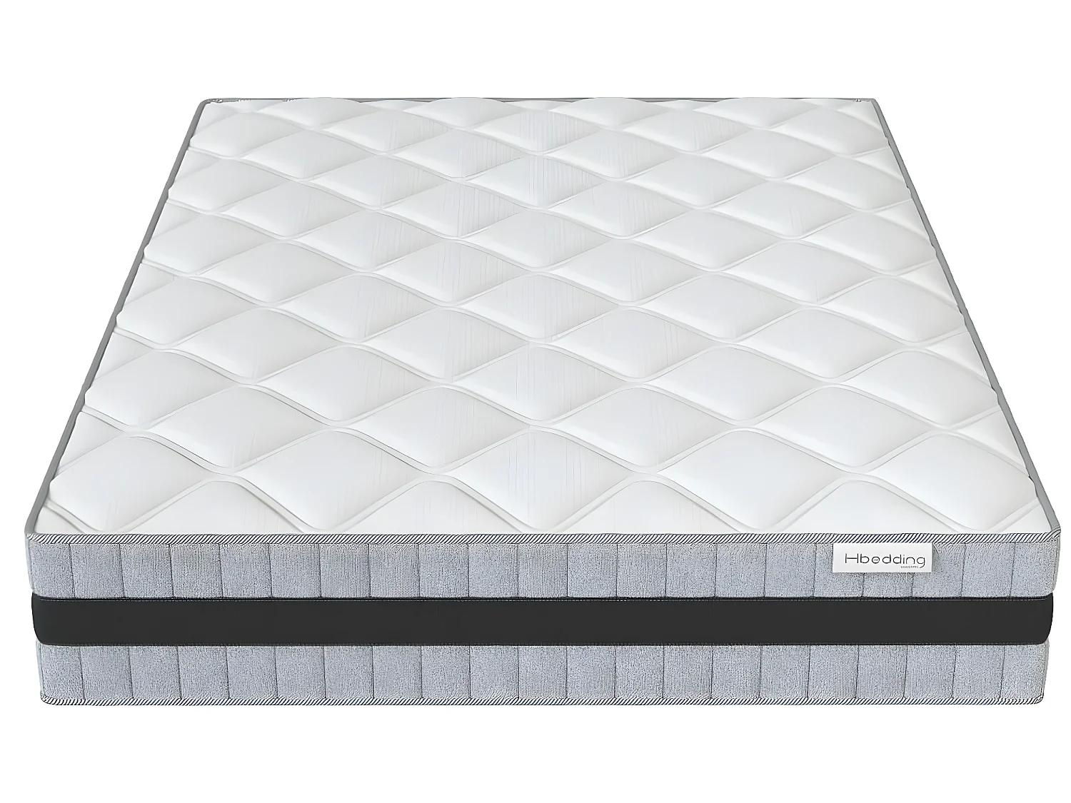 Ensemble matelas mémoire + sommier 180x200 Memo Luxe Hbedding - Mousse haute densité + mémoire de forme