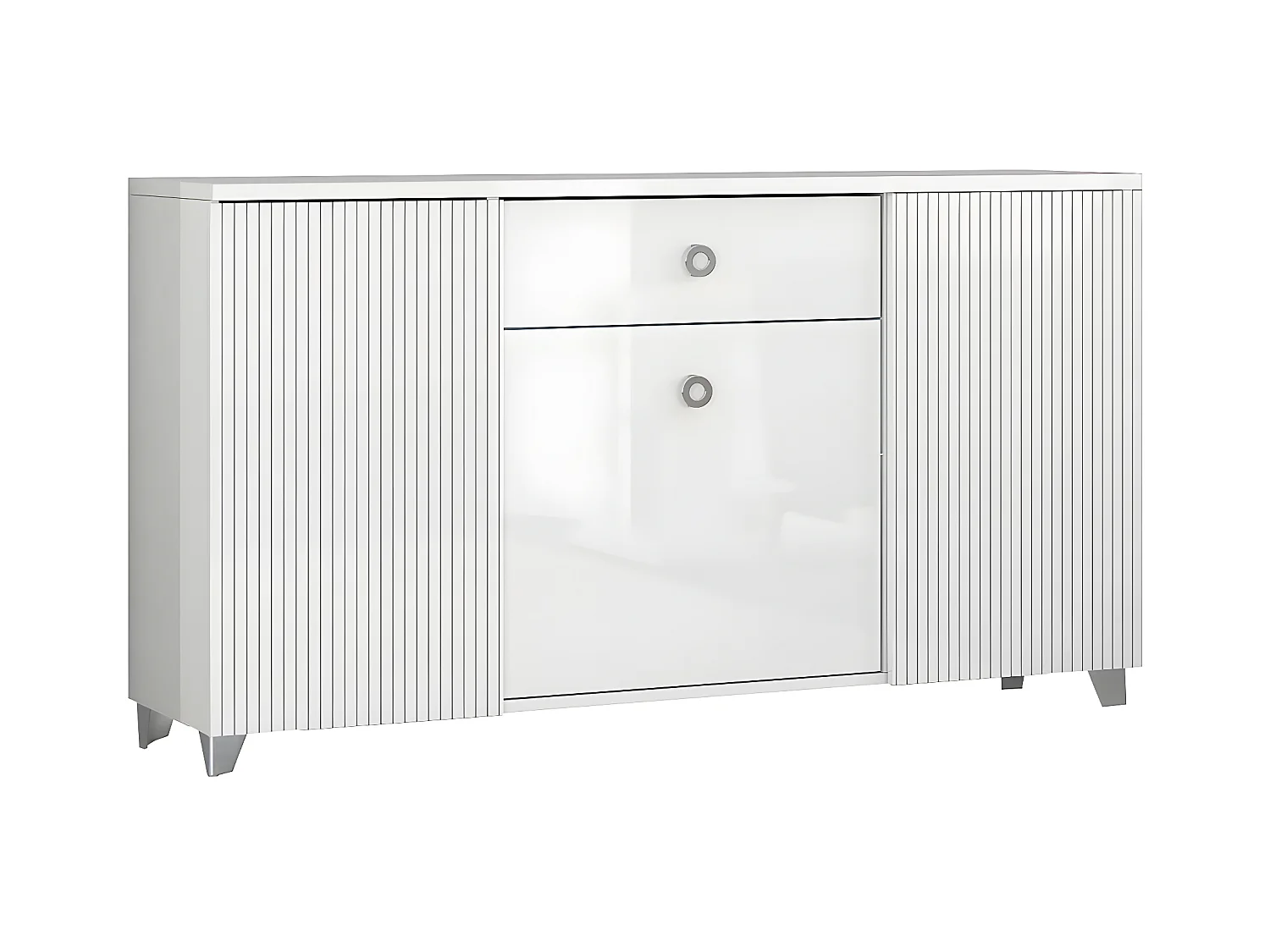 MARIKA - Pack Salon Séjour avec Buffet 3P et Table d'Appoint