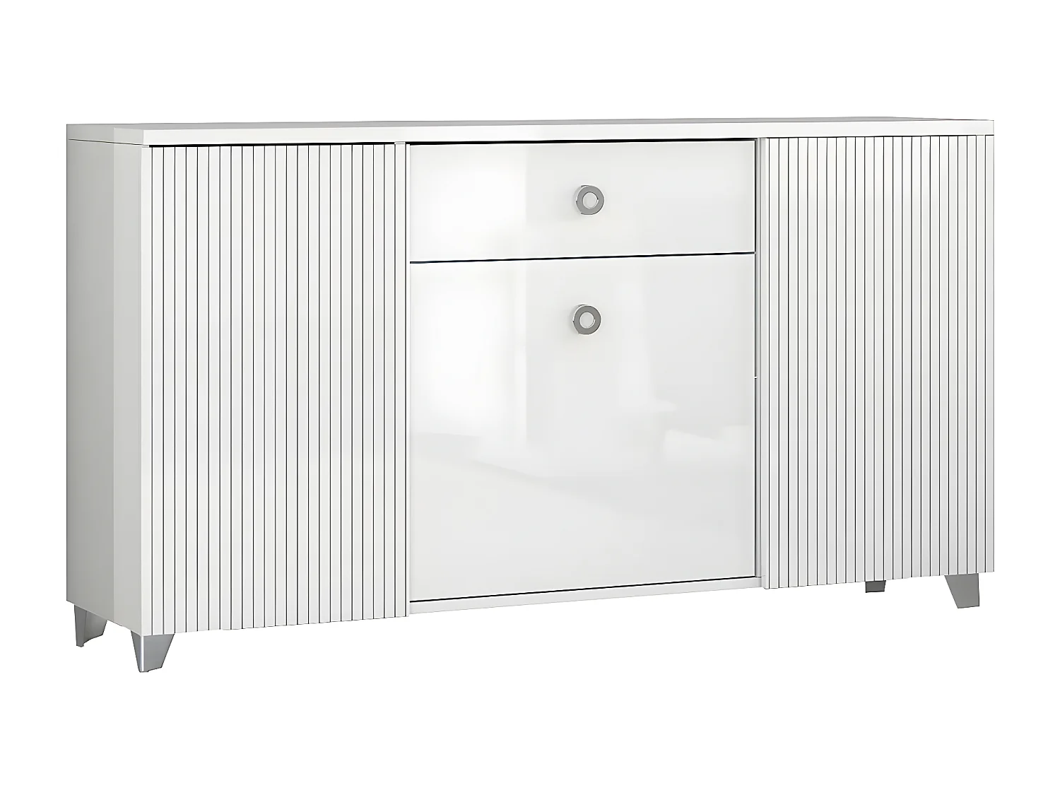 MARIKA - Pack Salon Séjour avec Buffet 3P et Table d'Appoint