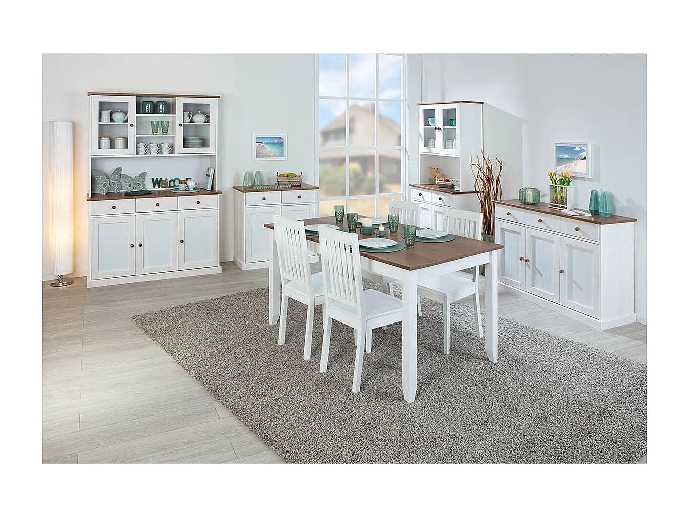 SOCOA - Ensemble Séjour Complet avec Table 160cm