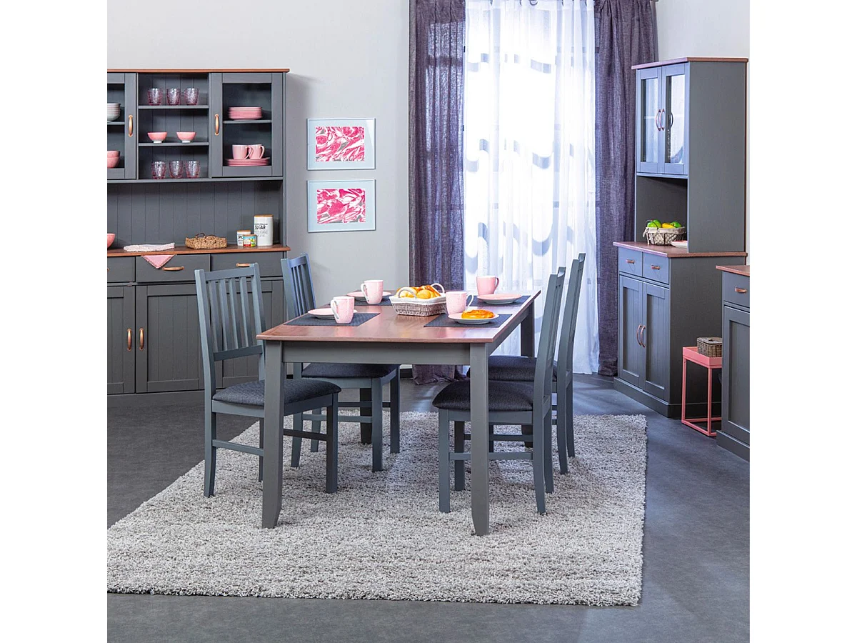 MELINA - Ensemble Séjour Complet avec Table 160cm