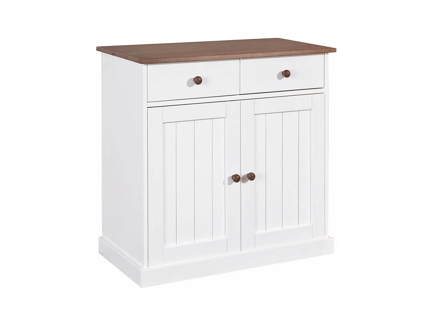 SOCOA - Pack Table 160cm + 2 Buffets + Vaisselier 4 Portes