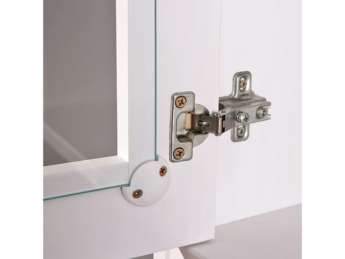 SOCOA - Pack Table 160cm + 2 Buffets + Vaisselier 4 Portes