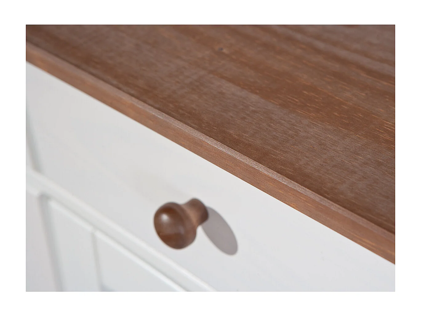 SOCOA - Pack Table 160cm + 2 Buffets + Vaisselier 5 Portes