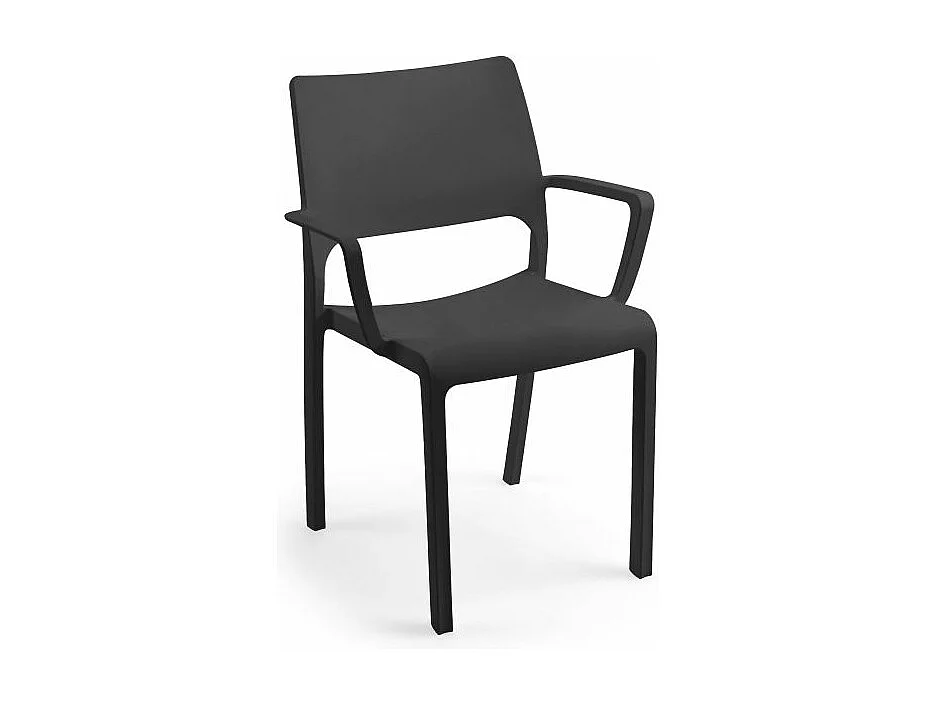 Pack 4 sillas de exterior Ocean Antracita