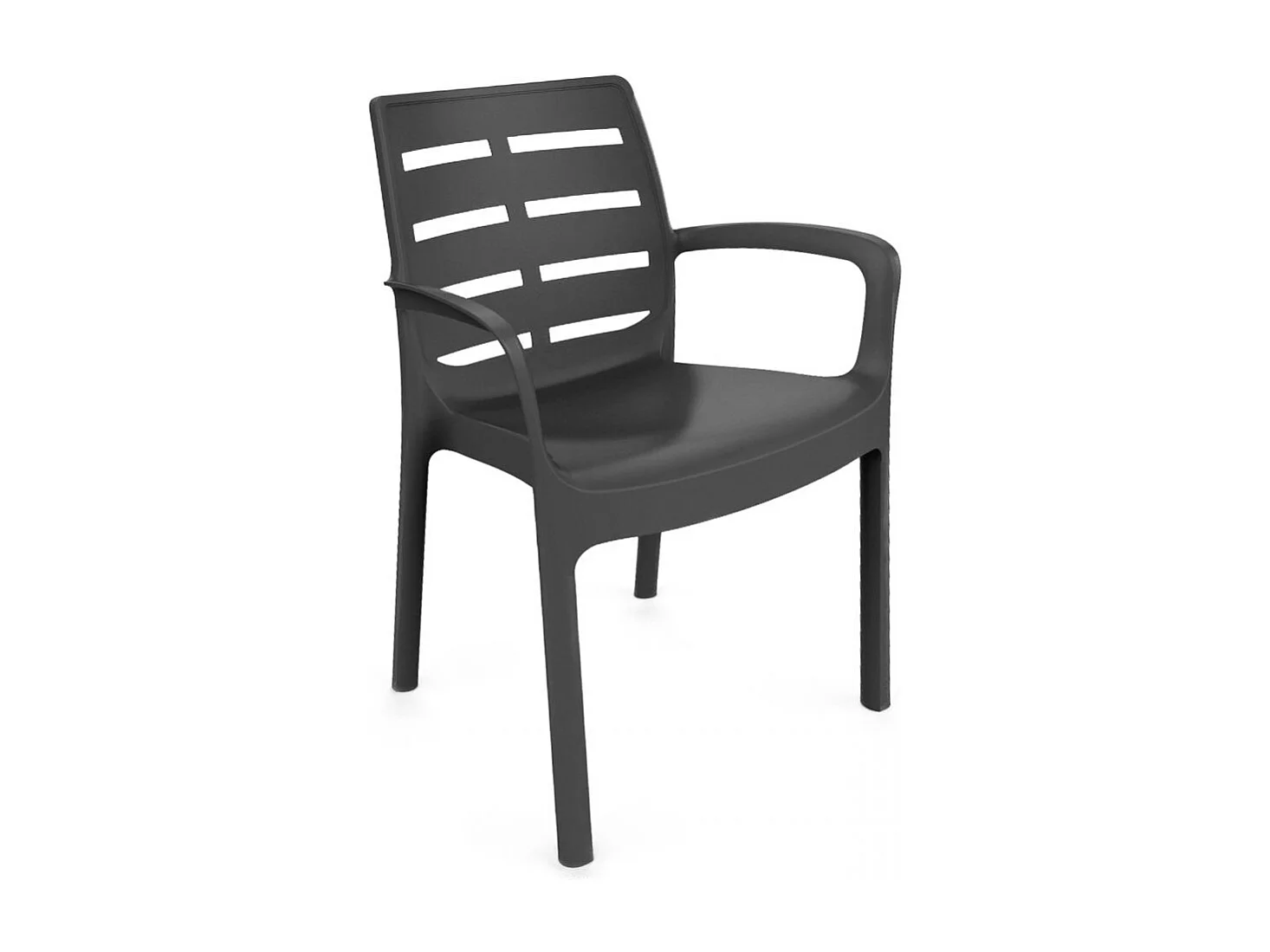 Pack 4 sillas de exterior Maui Antracita