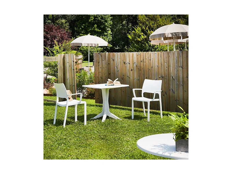 Pack 4 sillas de exterior Ocean Blanco