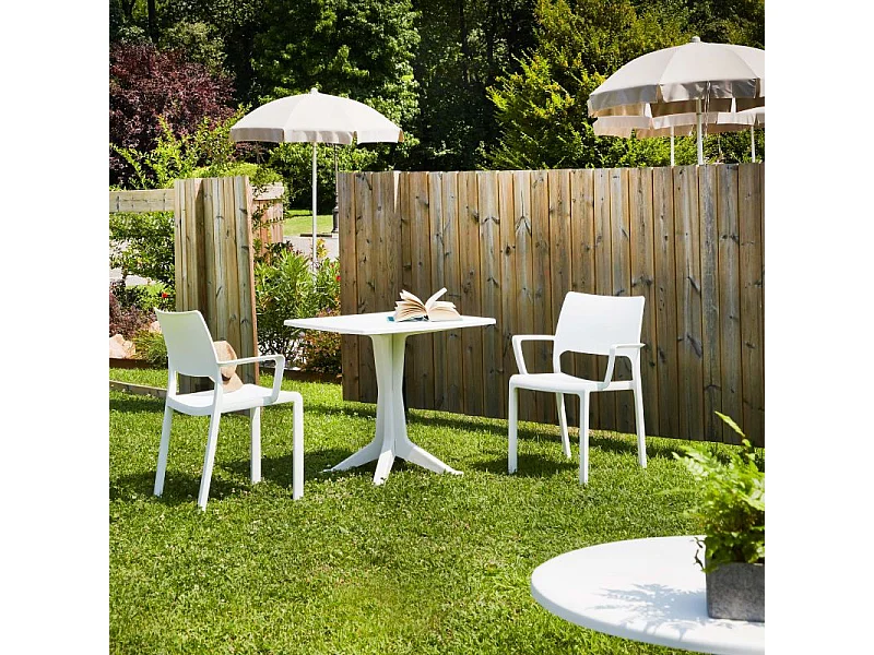 Pack 4 sillas de exterior Ocean Blanco