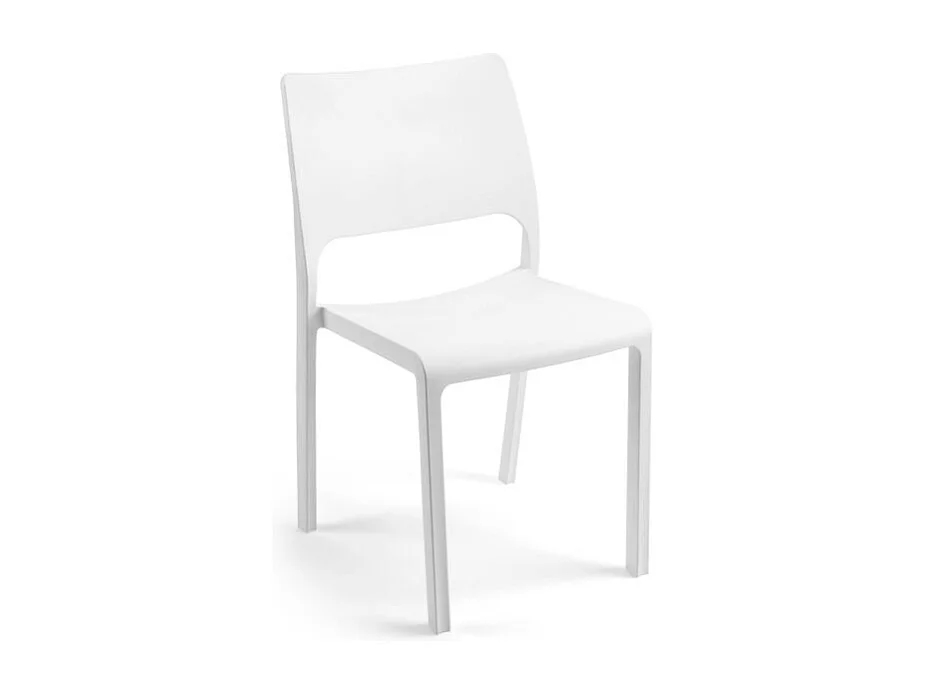 Pack 4 sillas de exterior Shine Blanco