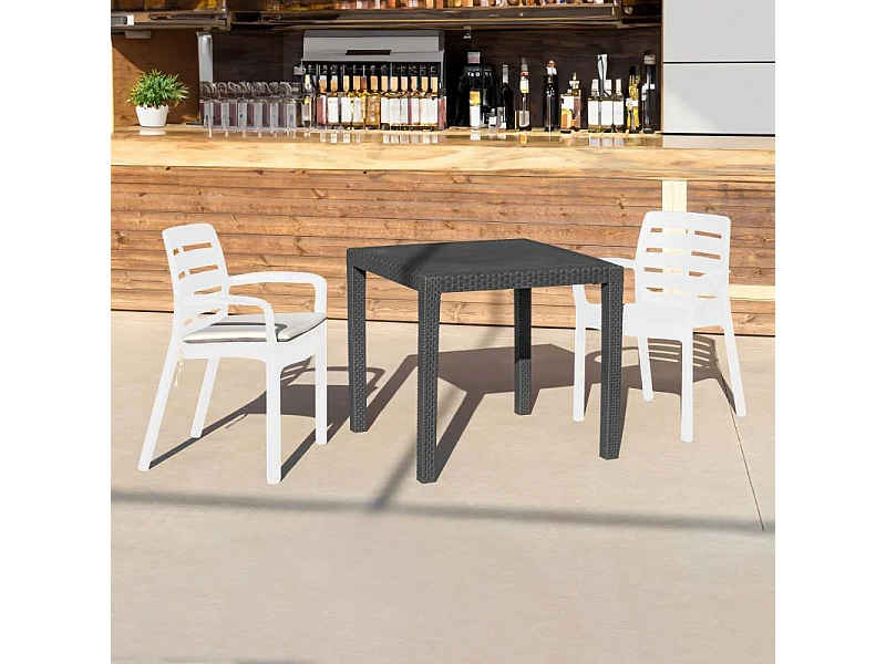 Pack 4 sillas de exterior Maui Blanco