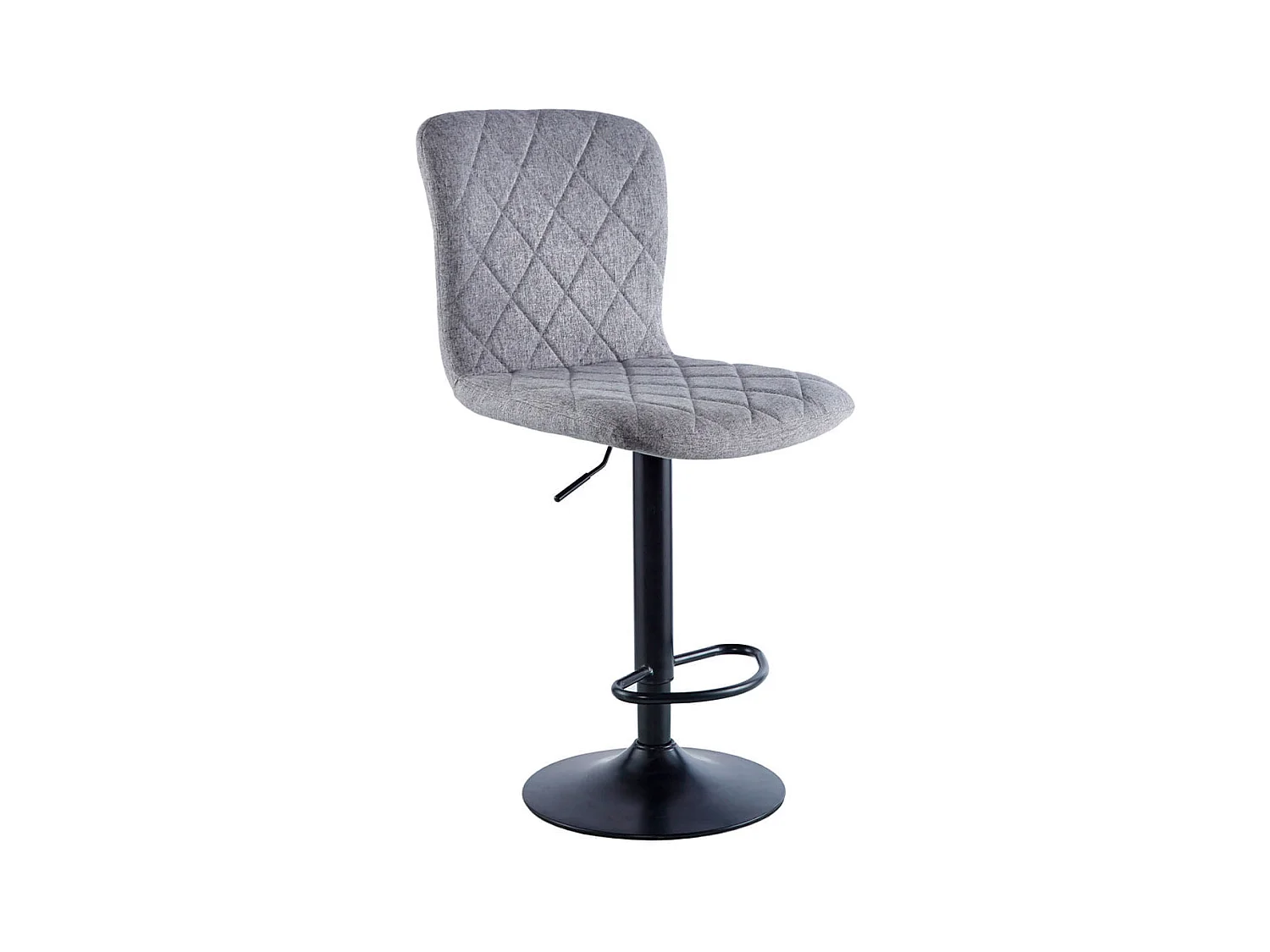 Pack de 2 taburetes altos Britain altura regulable con reposapiés gris 98-120x48x52 cm Adec