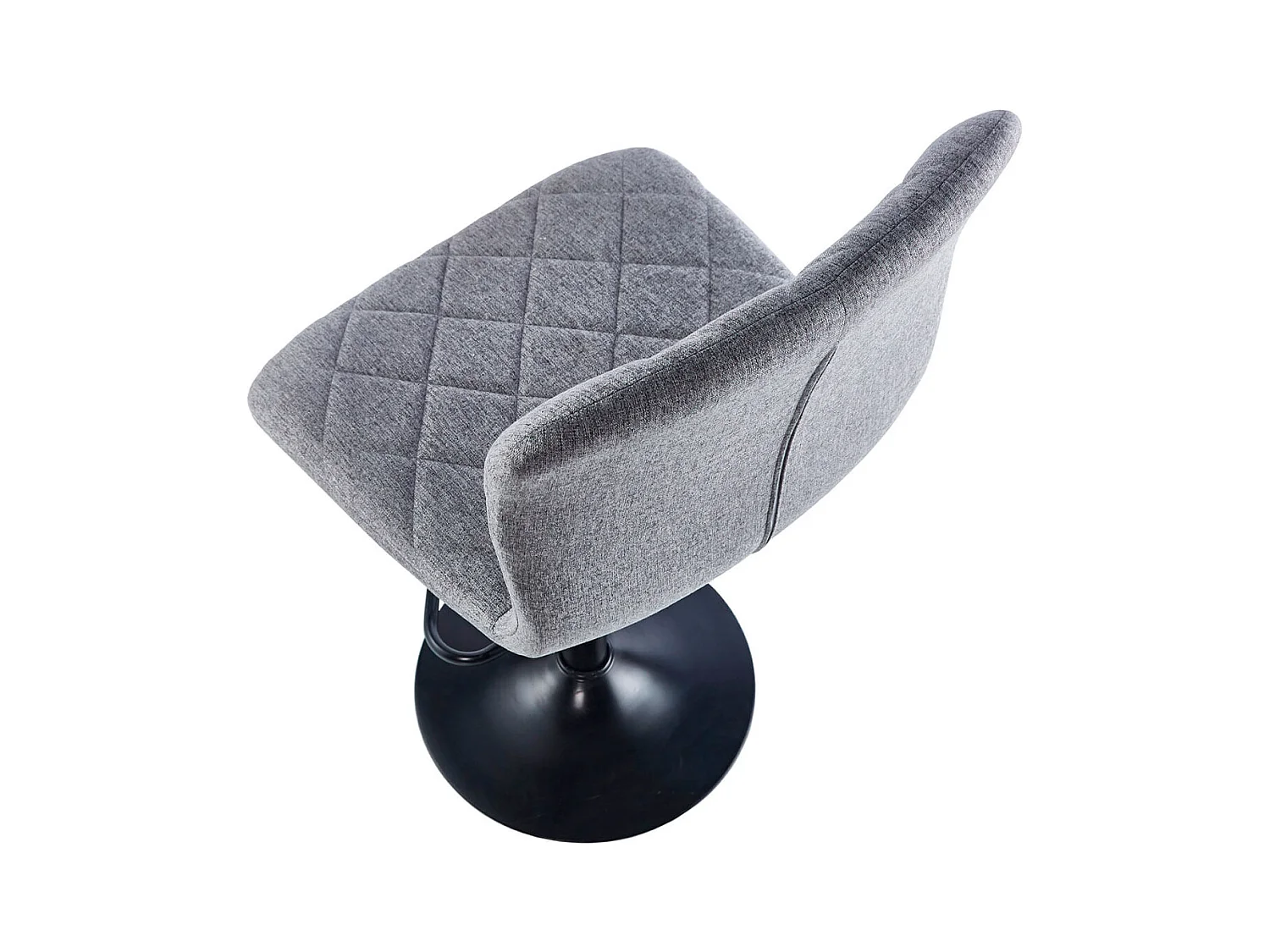 Pack de 2 taburetes altos Britain altura regulable con reposapiés gris 98-120x48x52 cm Adec