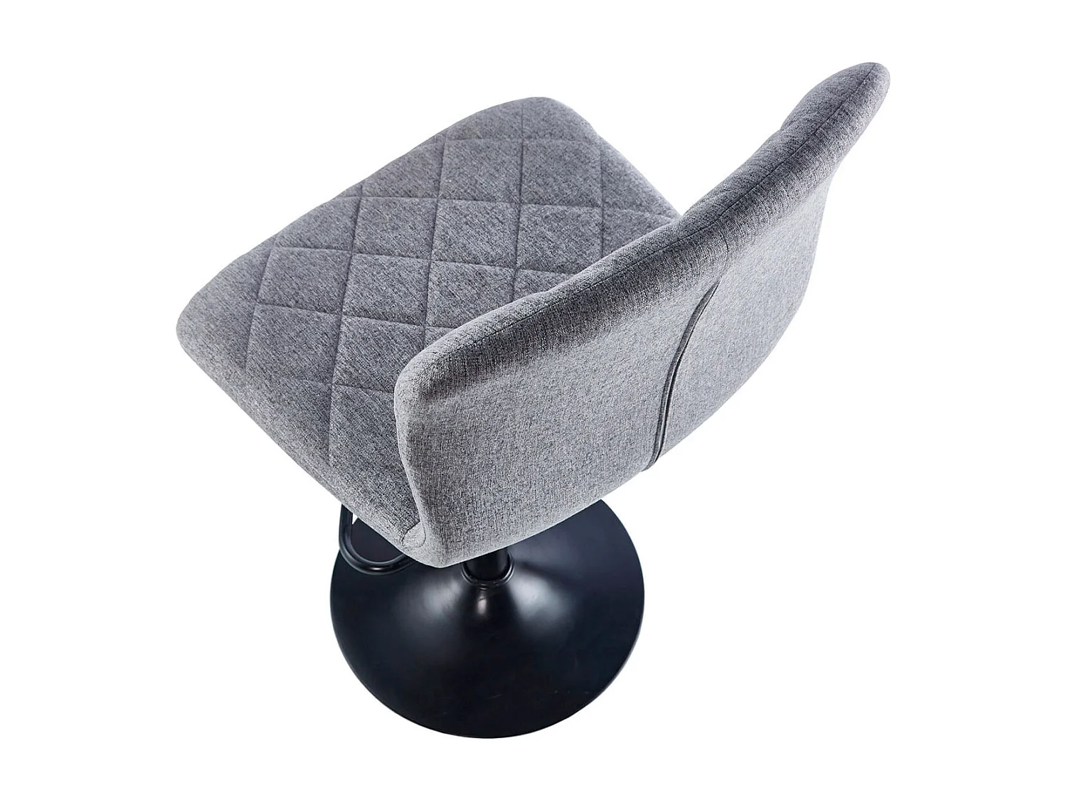 Pack de 2 taburetes altos Britain altura regulable con reposapiés gris 98-120x48x52 cm Adec