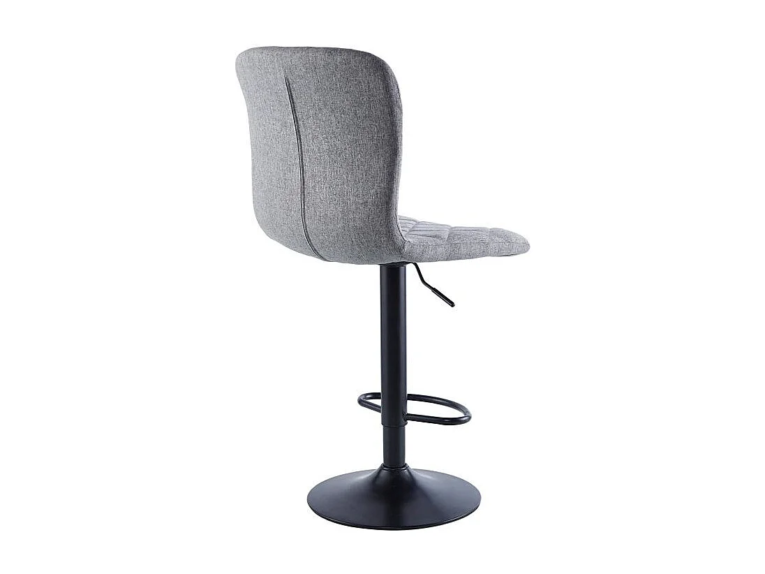 Pack de 2 taburetes altos Britain altura regulable con reposapiés gris 98-120x48x52 cm Adec