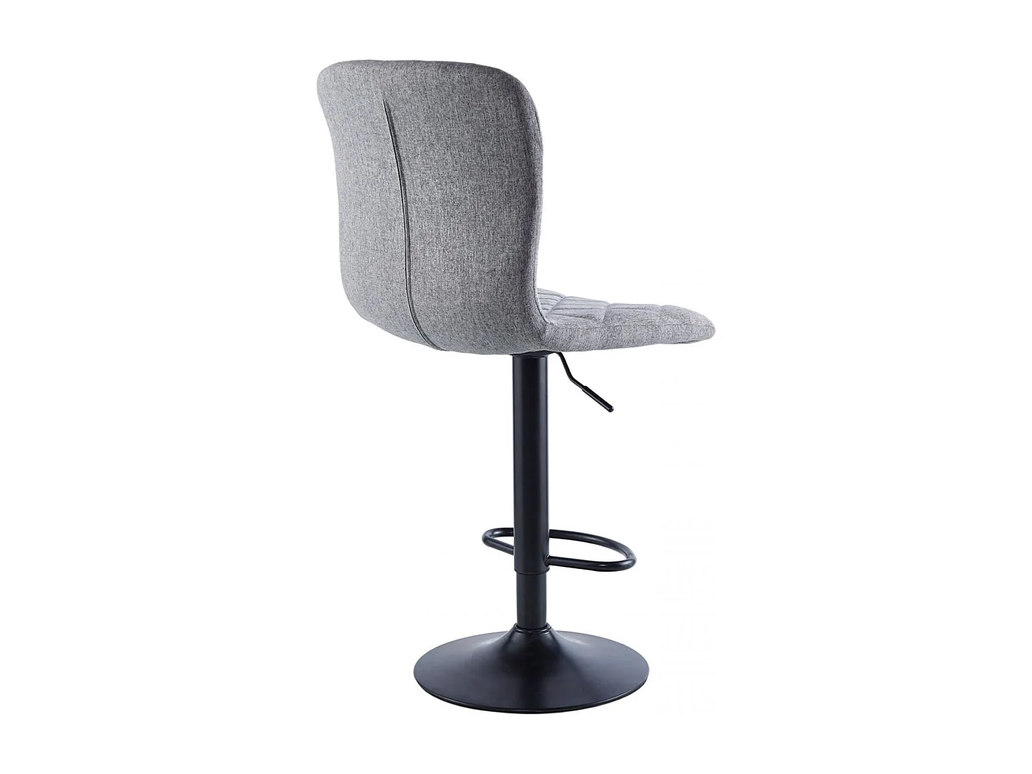 Pack de 2 taburetes altos Britain altura regulable con reposapiés gris 98-120x48x52 cm Adec