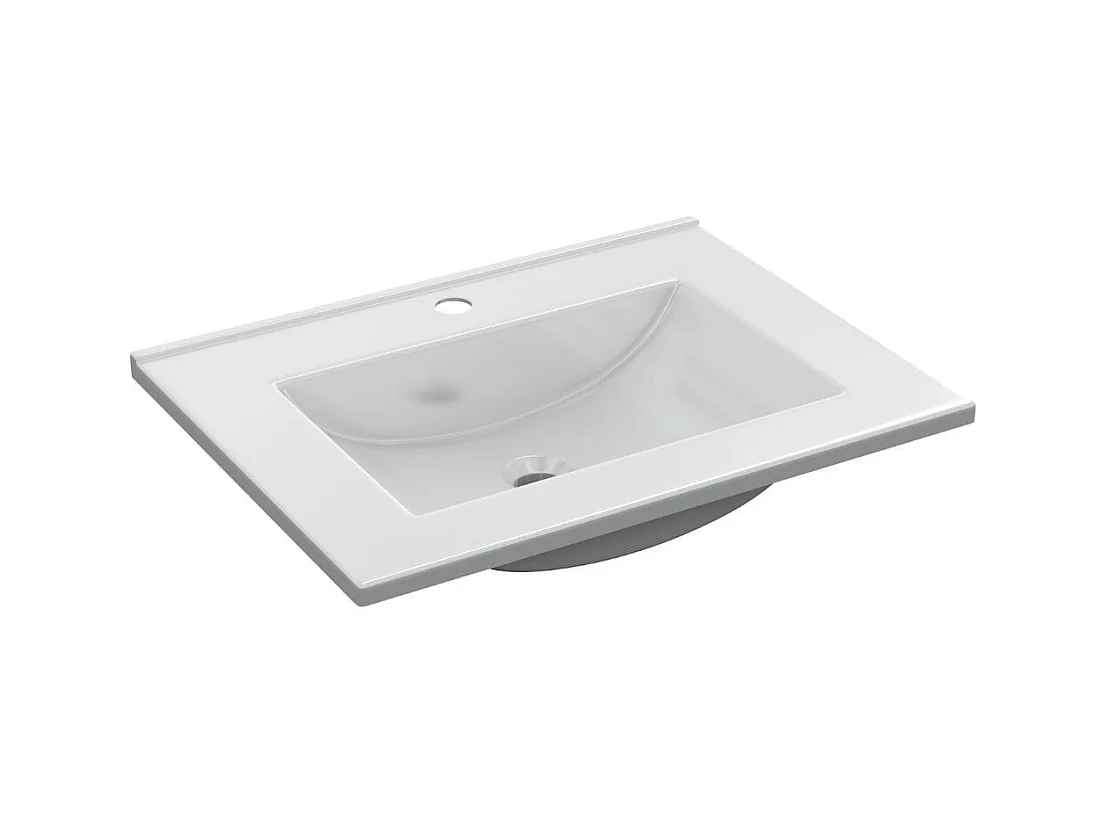 Lavabo Aries sin rebosadero blanco 60x45 cm