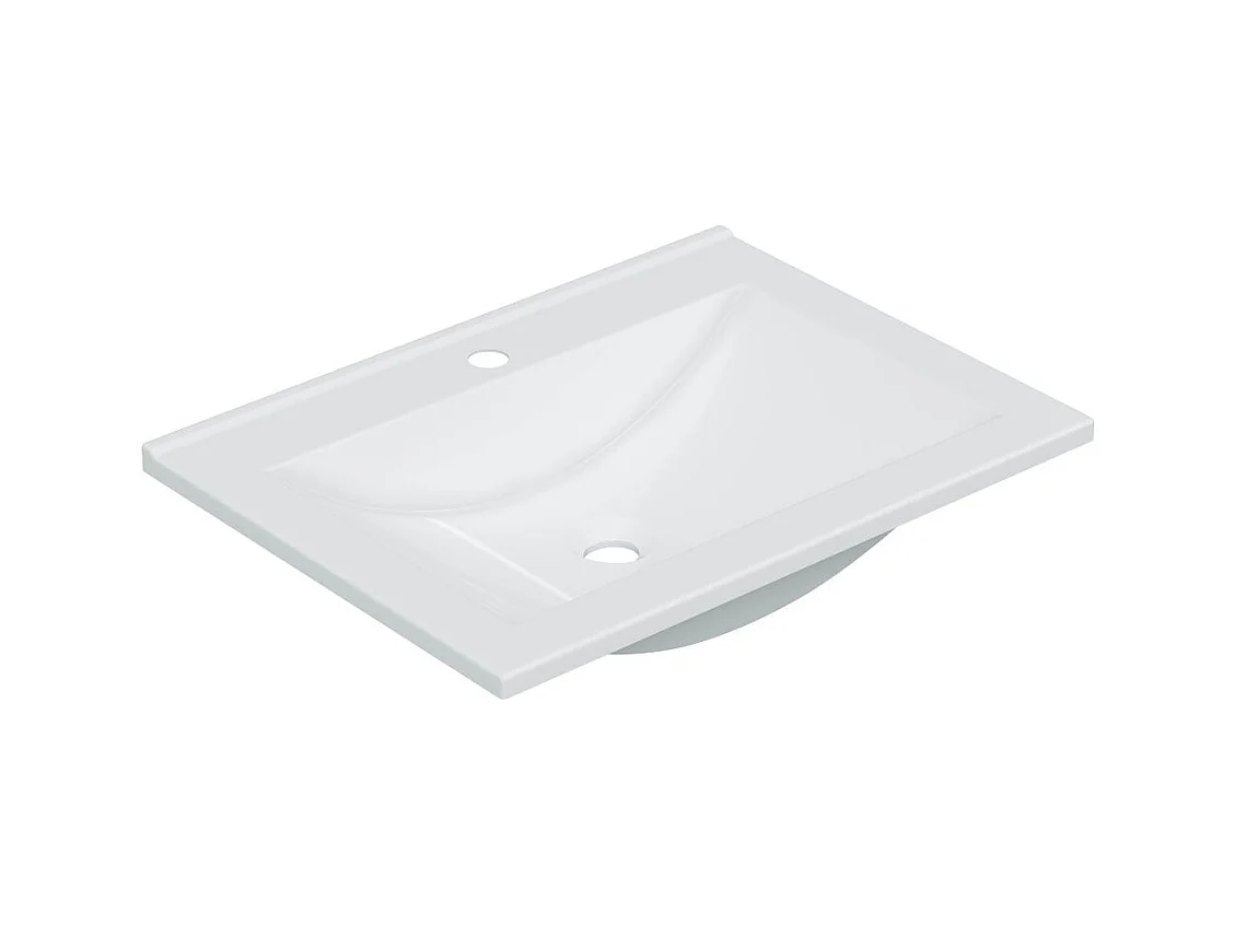 Lavabo Aries sin rebosadero blanco 60x45 cm