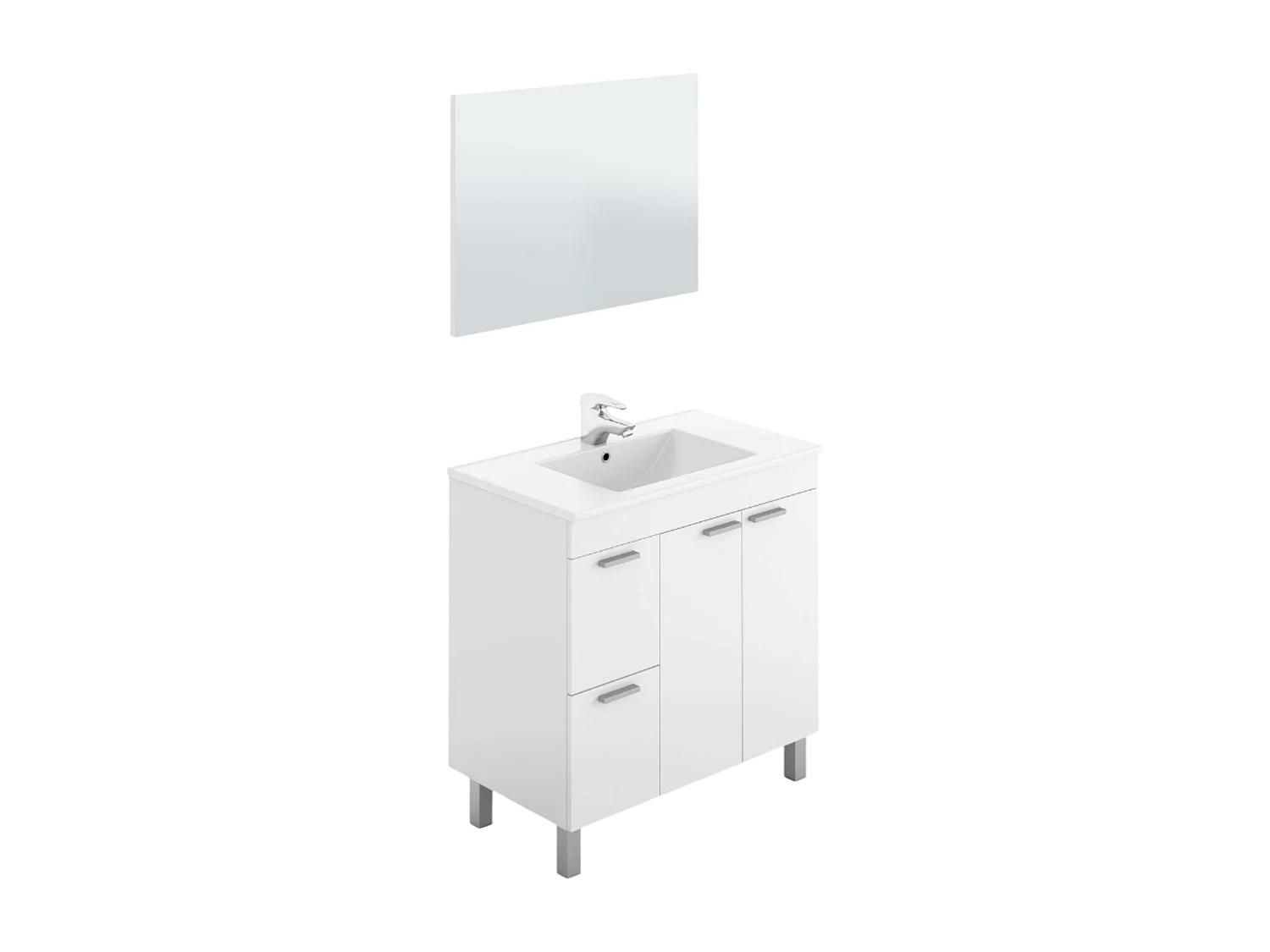 Lavabo Arkitmobel PMMA blanco 80x45 cm