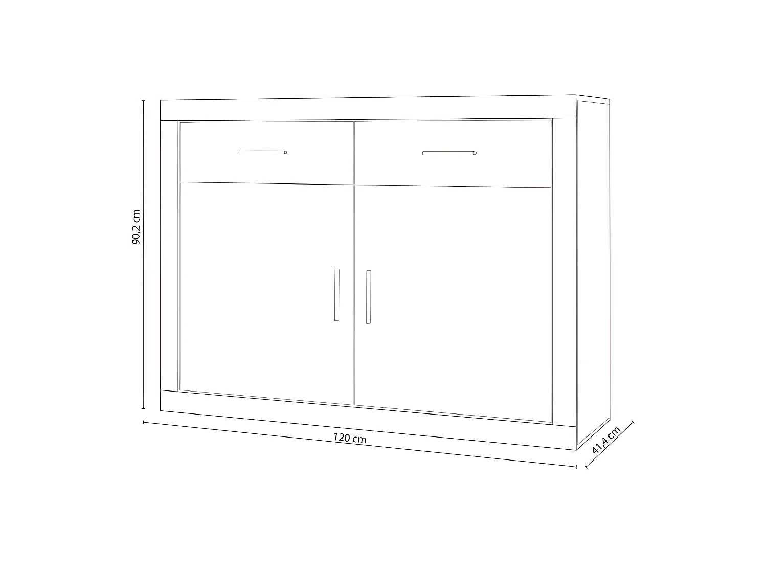 Aparador Nuka Cambria - Blanco