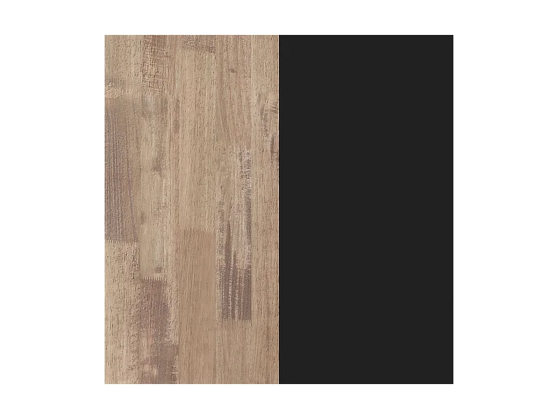 Mesa de comedor Xena patas cruzadas tapa regular roble Honey/negro 76x160x100 cm Adec