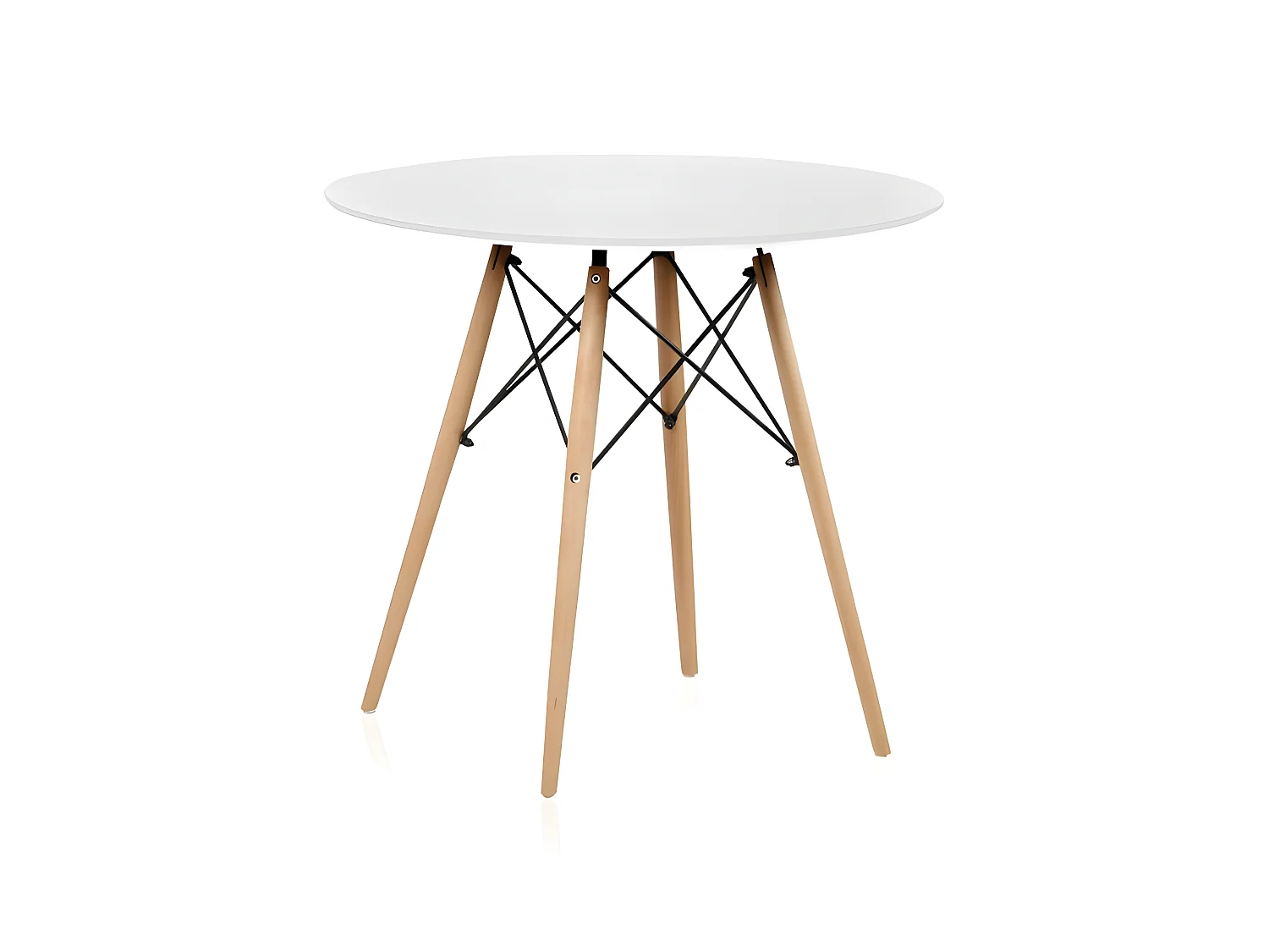 Mesa de comedor redonda Tower Blanco