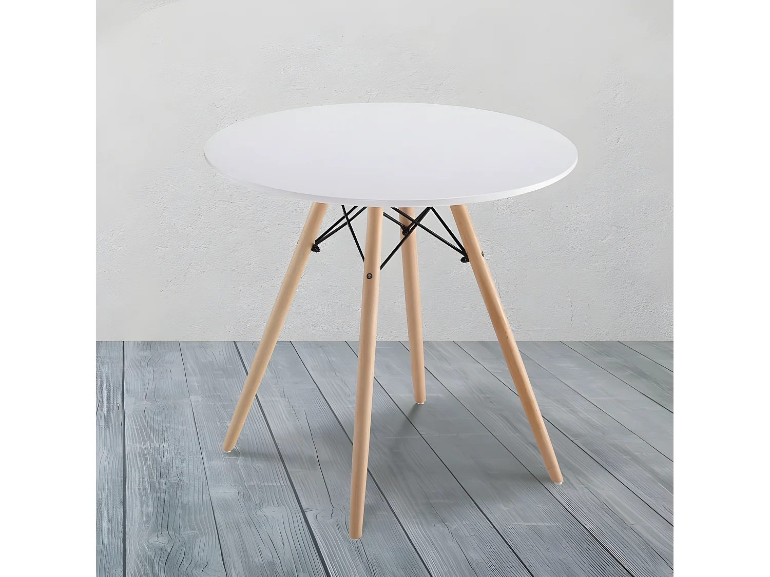 Mesa de comedor redonda Tower Blanco