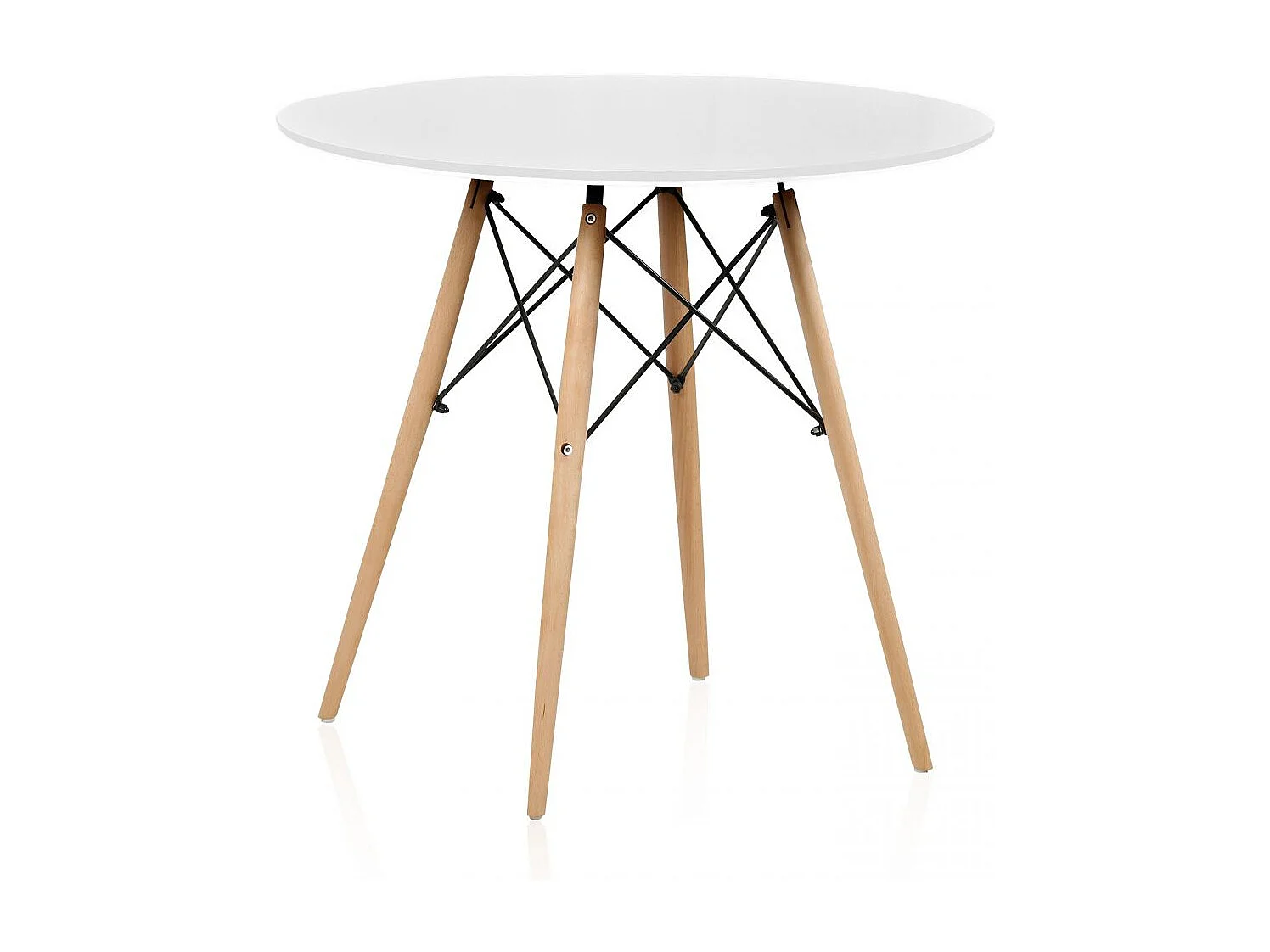 Mesa de comedor redonda Tower Blanco