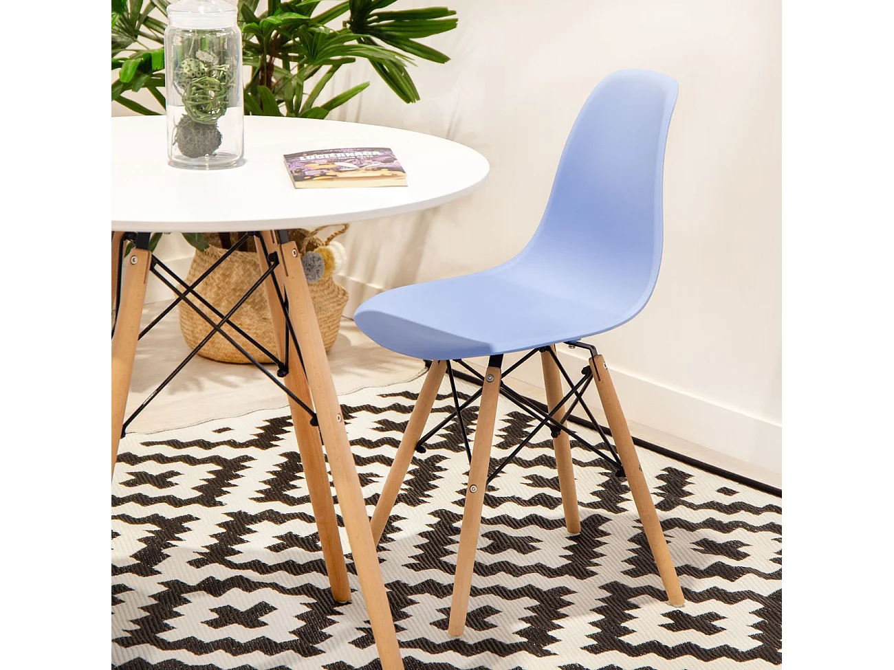 Mesa de comedor redonda Tower Blanco