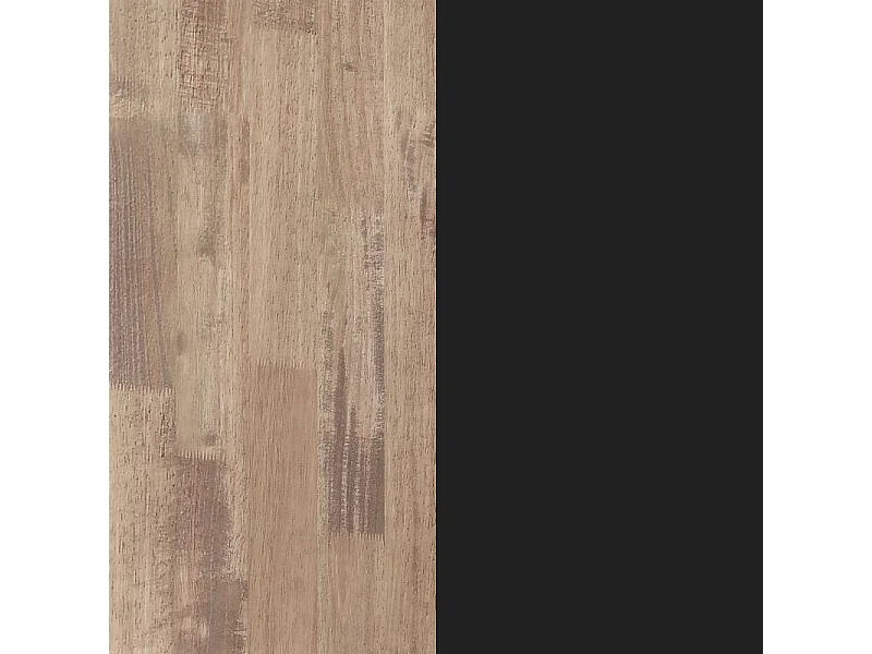 Mesa de comedor Xena patas cruzadas forma rectangular roble Honey/negro 76x140x80 cm Adec