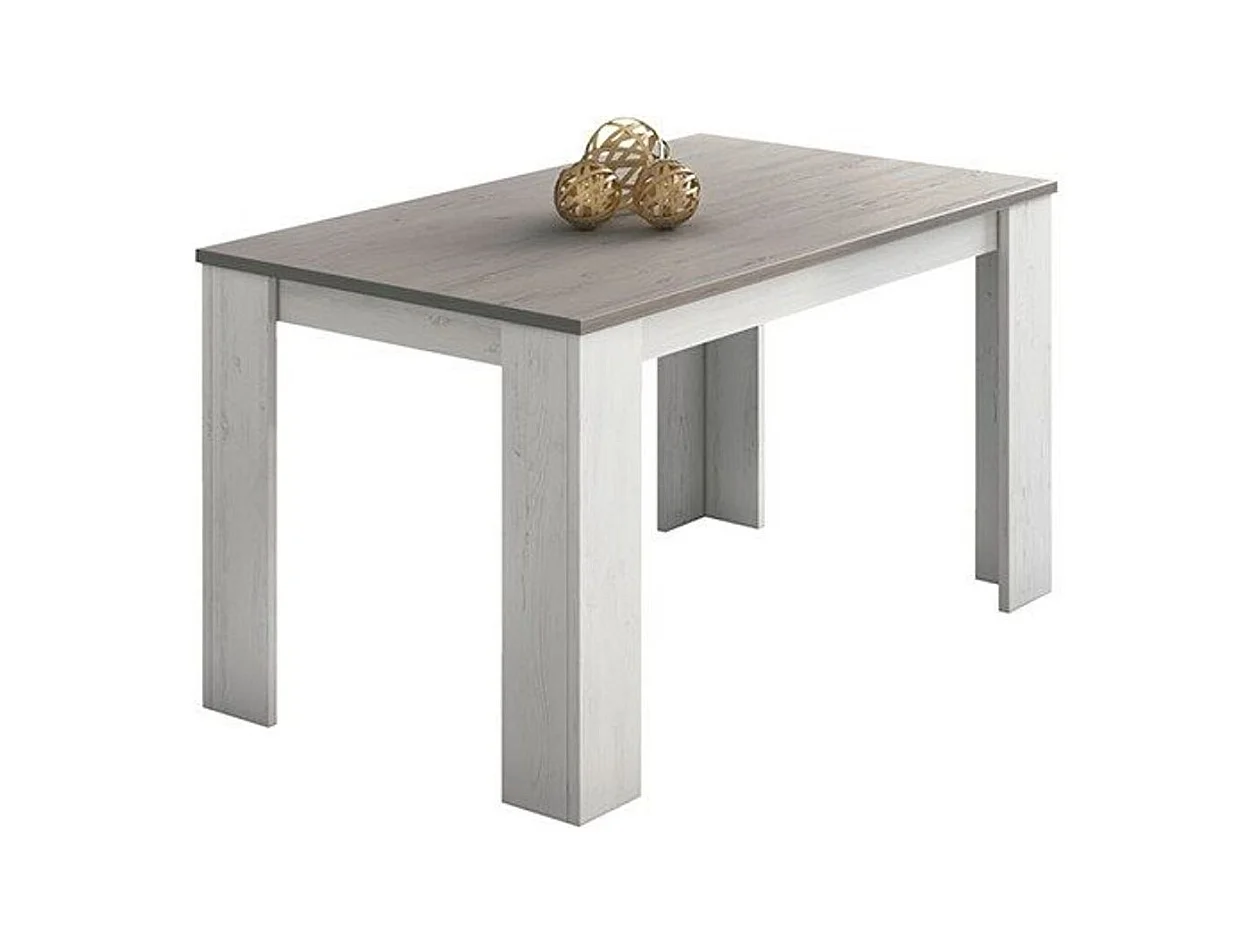 Mesa de comedor Berta fija andersen/gris 75x140x80 cm