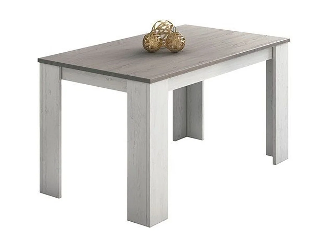 Mesa de comedor Berta fija andersen/gris 75x140x80 cm