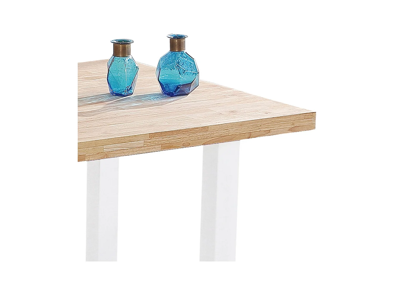 Mesa de comedor Loft fija roble Nordish/blanco 100x160x75 cm Adec