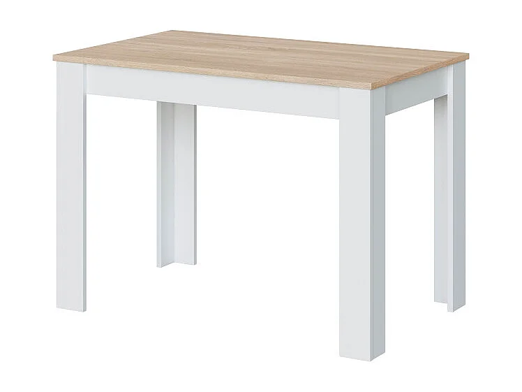 Tavolo da pranzo LILIAN Bianco Legno Scandinavo 4 Posti 109x67cm