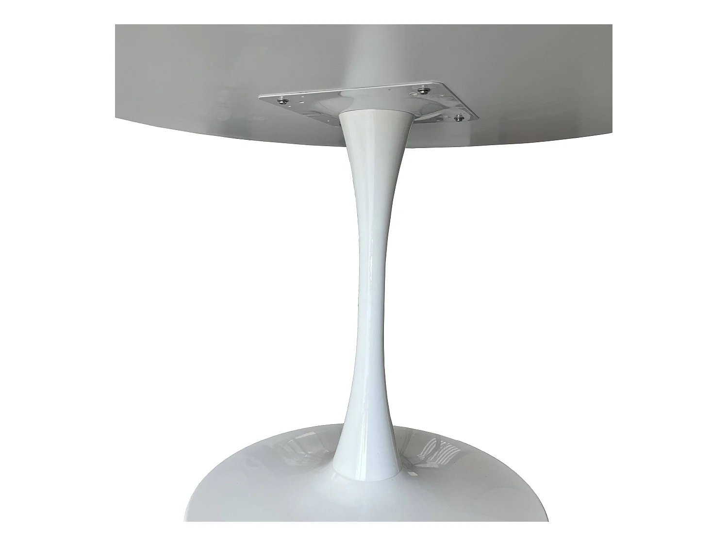 Mesa comedor redonda Gina blanco 110x110x75 cm Adec